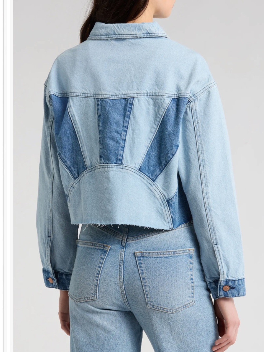 Marine Layer Ray Denim Cropped Jacket NWT size XS